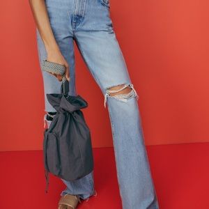 Zara Gray Bucket  Bag